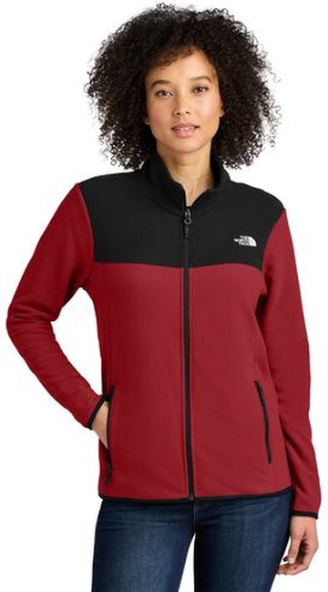 The North Face ® Women's 100% Recycled Polyester Glacier Full-Zip Fleece Jacket With Pockets